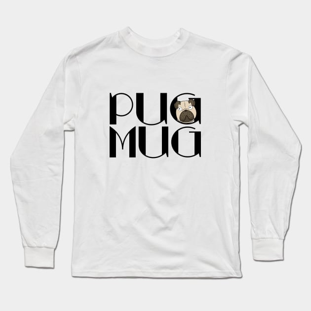 pug mug Long Sleeve T-Shirt by bluehair